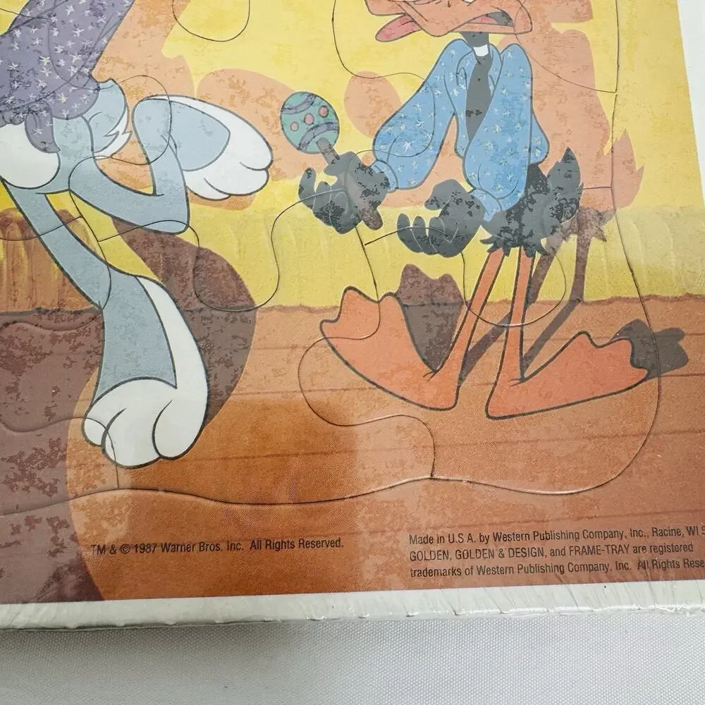 Vintage Golden Frame-Tray Puzzle 4 Pack‎ Bugs Bunny & Casper Friendly Ghost